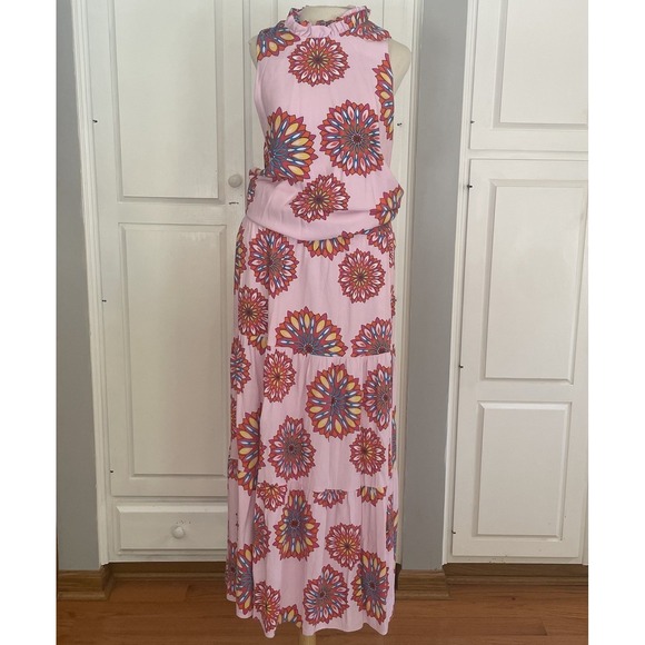 Gibson Look Size Medium Set  Pink Multi Top And Skirt Stretchy With‎ Pockets - Picture 5 of 16